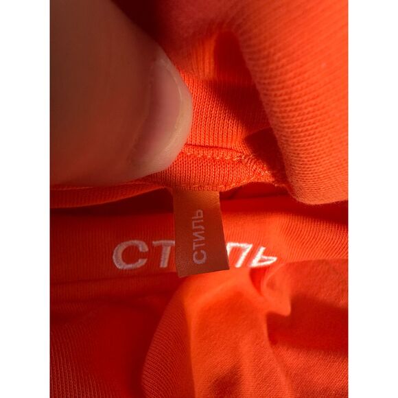 HERON PRESTON - Turtleneck - Orange - Rare size XXL - Picture 5 of 13